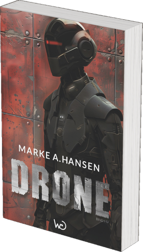 Drone 1 forside, YA bog, Science Fiction, sci-fi, fantasy, fremtid,  bøger til drenge, ungdomsbog, space opera
