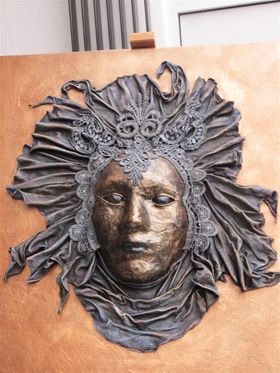 Masker op canvas, oktober 2014