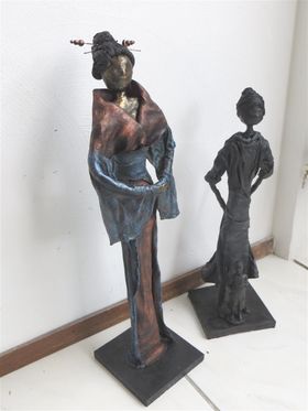 Zij maakten een Japanse Dame   en een meisje Sophia.  Ook weer erg geslaagde creaties