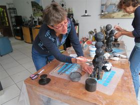 3 november 2017,  workshop met Janneke en Ineke.