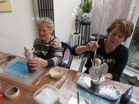 8 november 2017,Jacqueline en Oma Leny voor de 2e keer omdat Oma het nog niet helemaal onder de knie had.