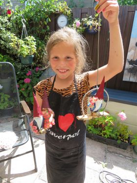Ook Jip kwam langs ( 14 juli ) om kaboutertjes te maken. Kabouter 