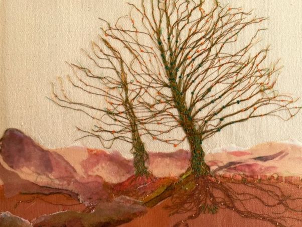 Trees in Autumn Sunset