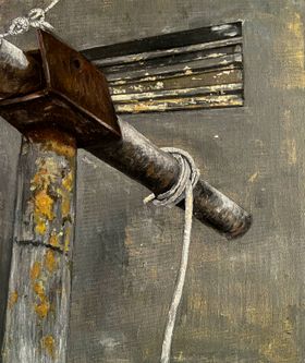 Anele Turdon, South Africa, Ma_s washing Line , acrylic