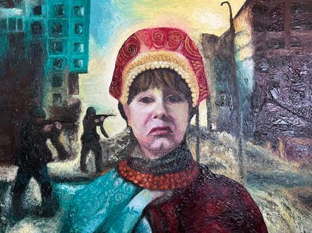 Mia Barnard, Australia, I Am Not Them, oil