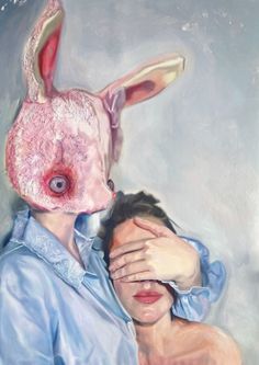 Leva Samule, Norway, Rabbit Hole, oil