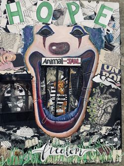 Ashriti Aggarwal, 16, UAE, The price of applauds, mixed media