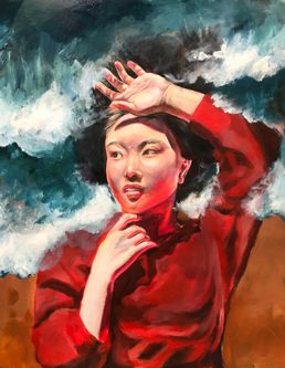 Muying Deng, 15, Canada, Washed Away, watercolour