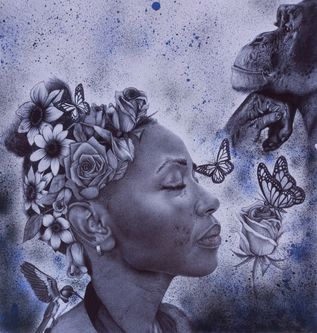 Mulwana Samuel, Uganda, SIDELINED , black pen