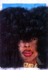 June Wambua, Loud Fro, acrylic on canvas