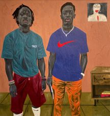 Ian Banja, Brotherhood II, acrylic on canvas