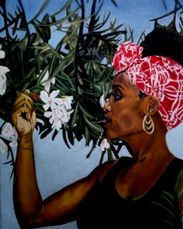 Richard Onyango, BEAUTY FOR BEAUTY, oil on canvas