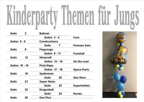 Kinderparty für Jungs Seite 1