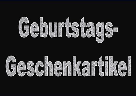 Titel Geburtstag-Geschenkartikel