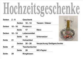 Hochzeitsgeschenke Seite 1