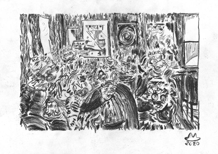 MatWay Drawing Die maskierten Osterngeniesser