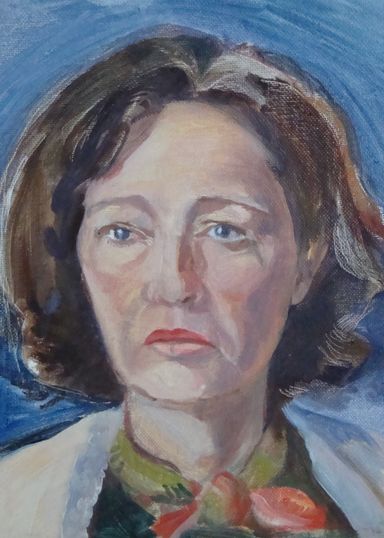 My friend, oil portrait, 2014