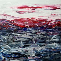 paysage bleu/blanc/rouge #1