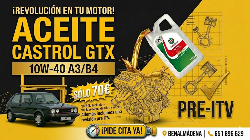 cambio de aceite 10w40 castrol / mecánica bullt