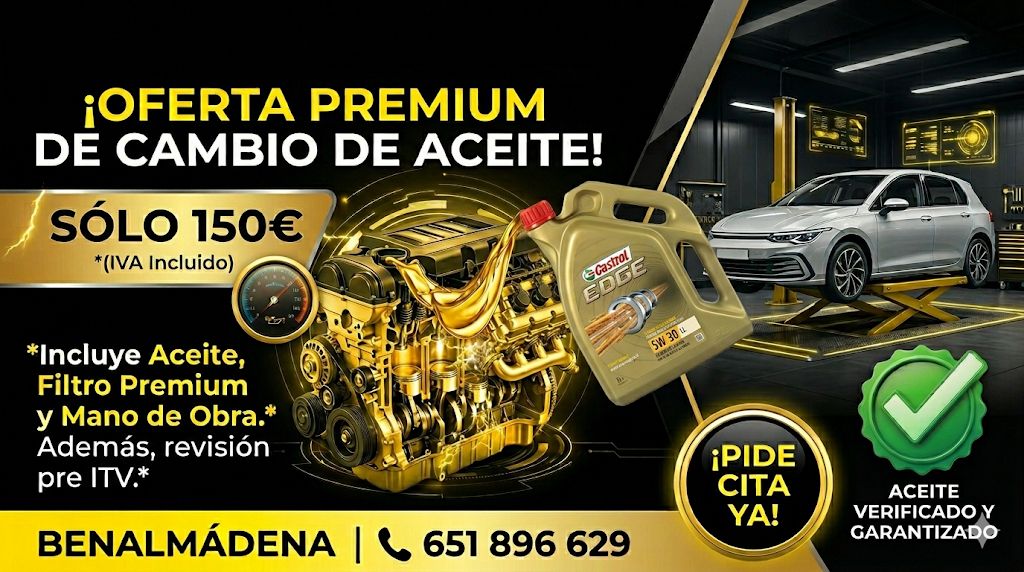 oferta cambio aceite 5w30 castrol edge / mecanica bullt benalmádena