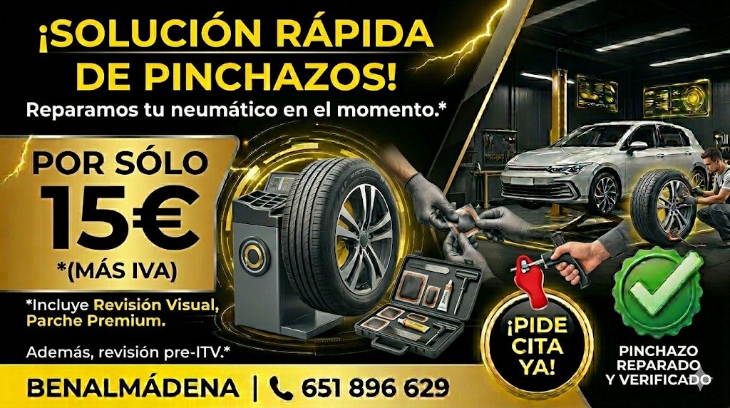 reparacion pinchazos / mecánica bullt benalmádena