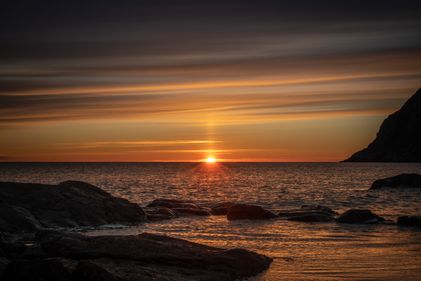 Solnedgang i Mulevika