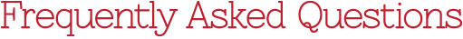 Frequently Asked Questions
