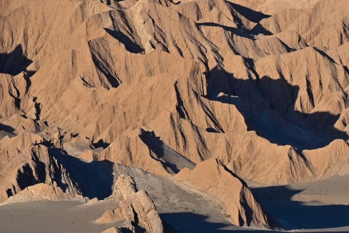 Valle de la Muerte, kurz vor Sonnenuntergang