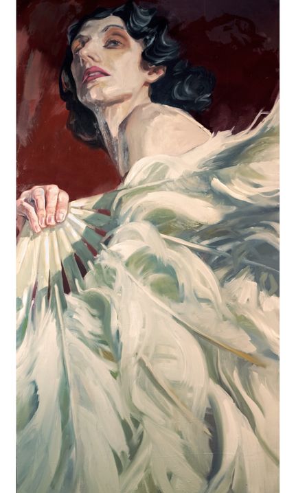 Ami oil on board 244x122cm 2019