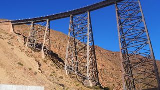 Le viaduc de la Polvorilla : 223 m de long et 63 m de haut