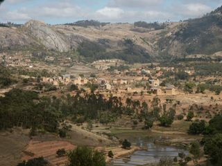 Rizières et villages autour de Fiana