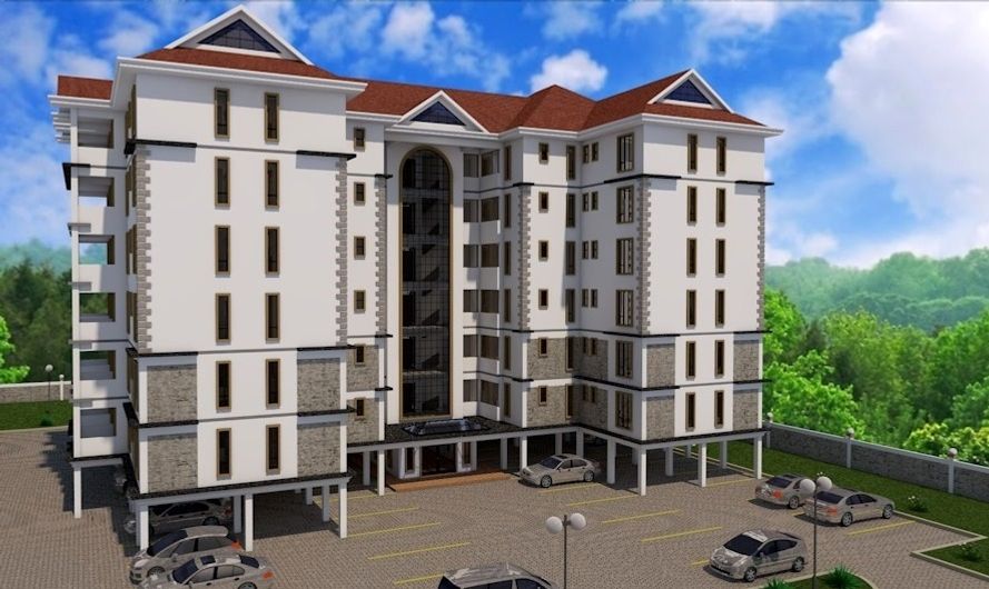 features 24 units of 3-bed apartments, with master en suite and servant quarters. Other features include an elevated swimming pool, gym, lift, rainwater catchment systems, underground and overhead water tanks, ample ground level parking for 55 cars and gardens.
