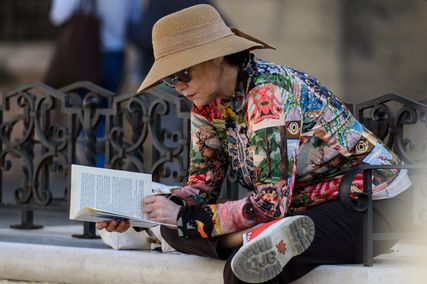 Series ' People Around ' - Just me and my book