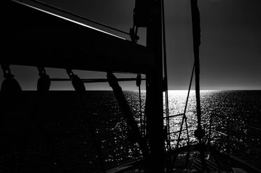 Series ' Ocean Trails' - Navigating by moon light