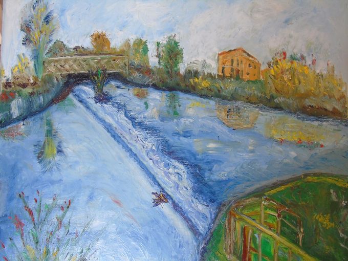 La Sèvre - Huile - 53 X 65 cm