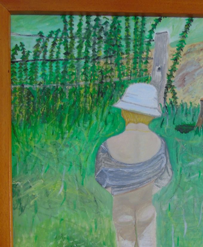Willy dans la nature - Huile - 
