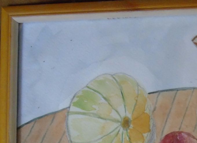 Chez Madeleine - Aquarelle - 22 X 32 cm