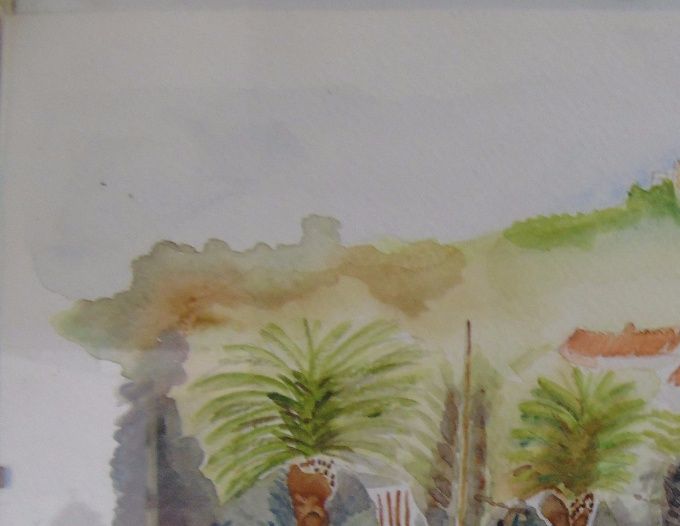 Porquerolles - Aquarelle - 24 X 30 cm