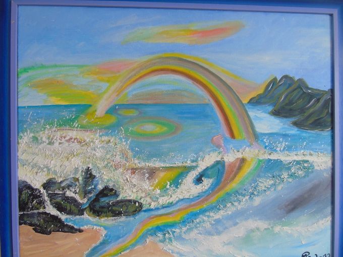 La Mer - Acrylique - 67 X 55 cm