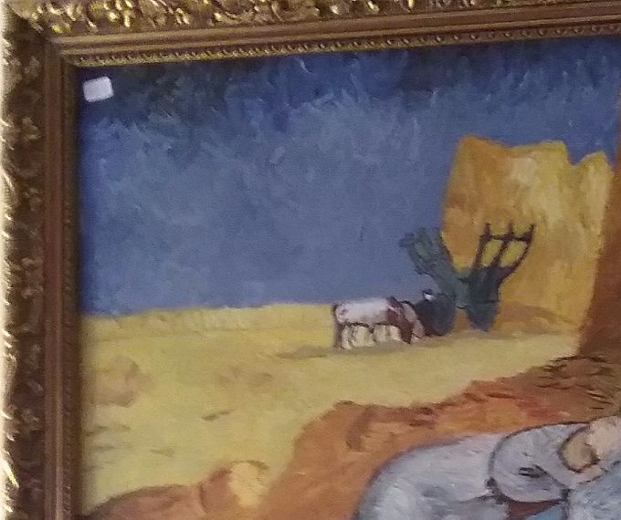 La Sieste de Van Gogh - Huile - 63 X 54 cm