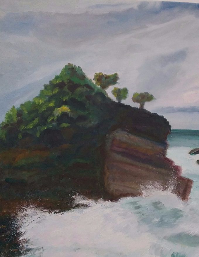 Le Rocher - Huile - 