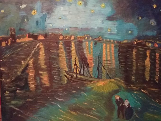 La Nuit Étoilée de Van Gogh  - Huile 