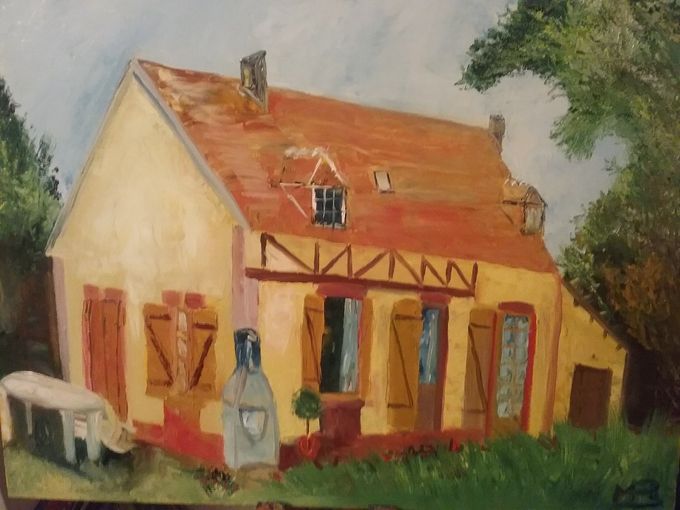 La maison de Glos - -huile aux couteaux 