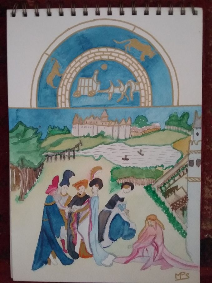Le livre d'heures - Aquarelle 