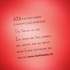 1.00 Die Sache ist die XIX