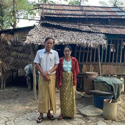 Aung Shwe and wife, Irrawaddy