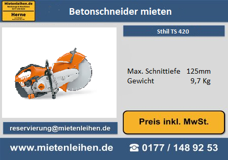 Betonschneider trennschneider MotorflexMieten in Herne