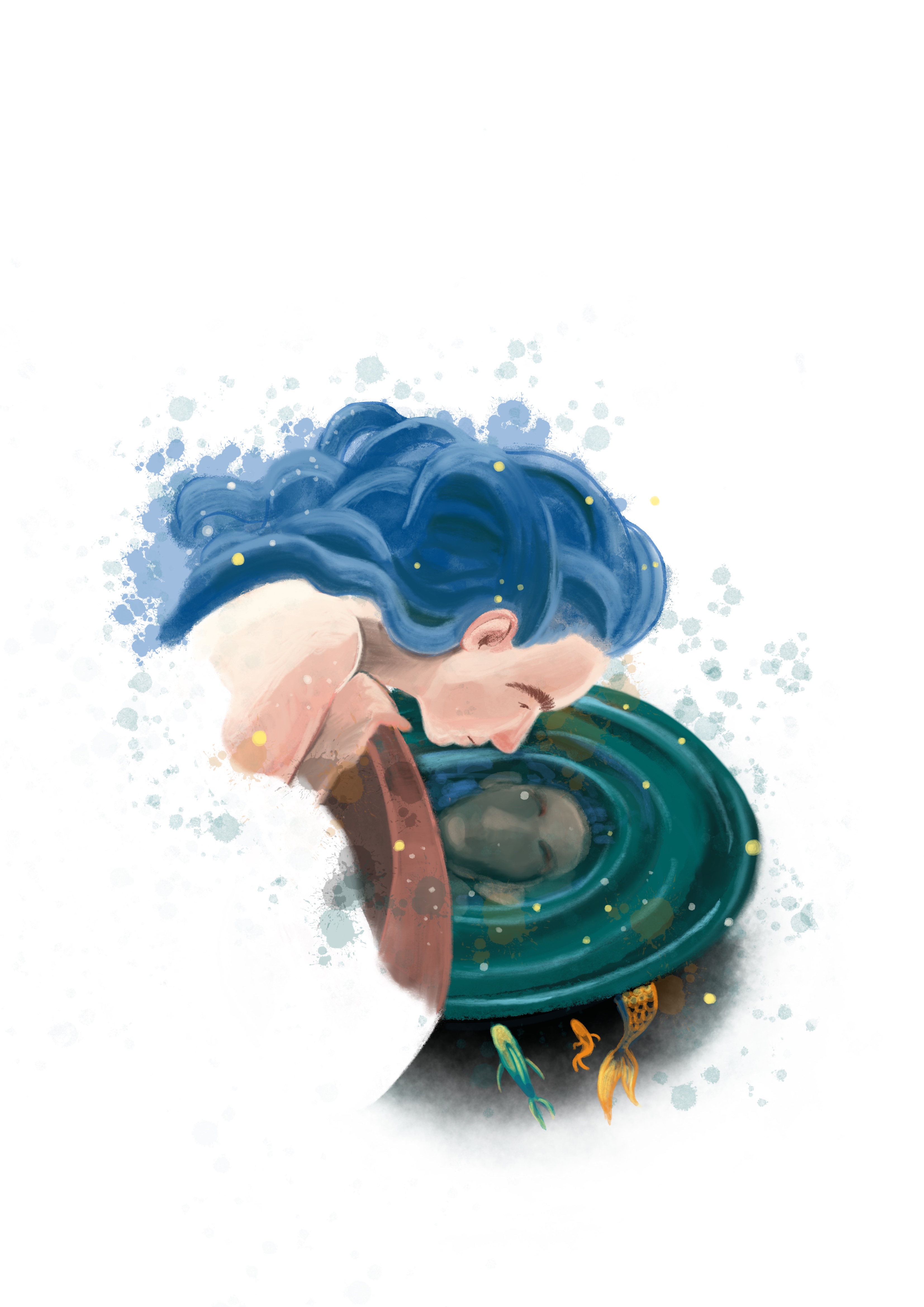 Karaktär Illustration spegelbild digital 