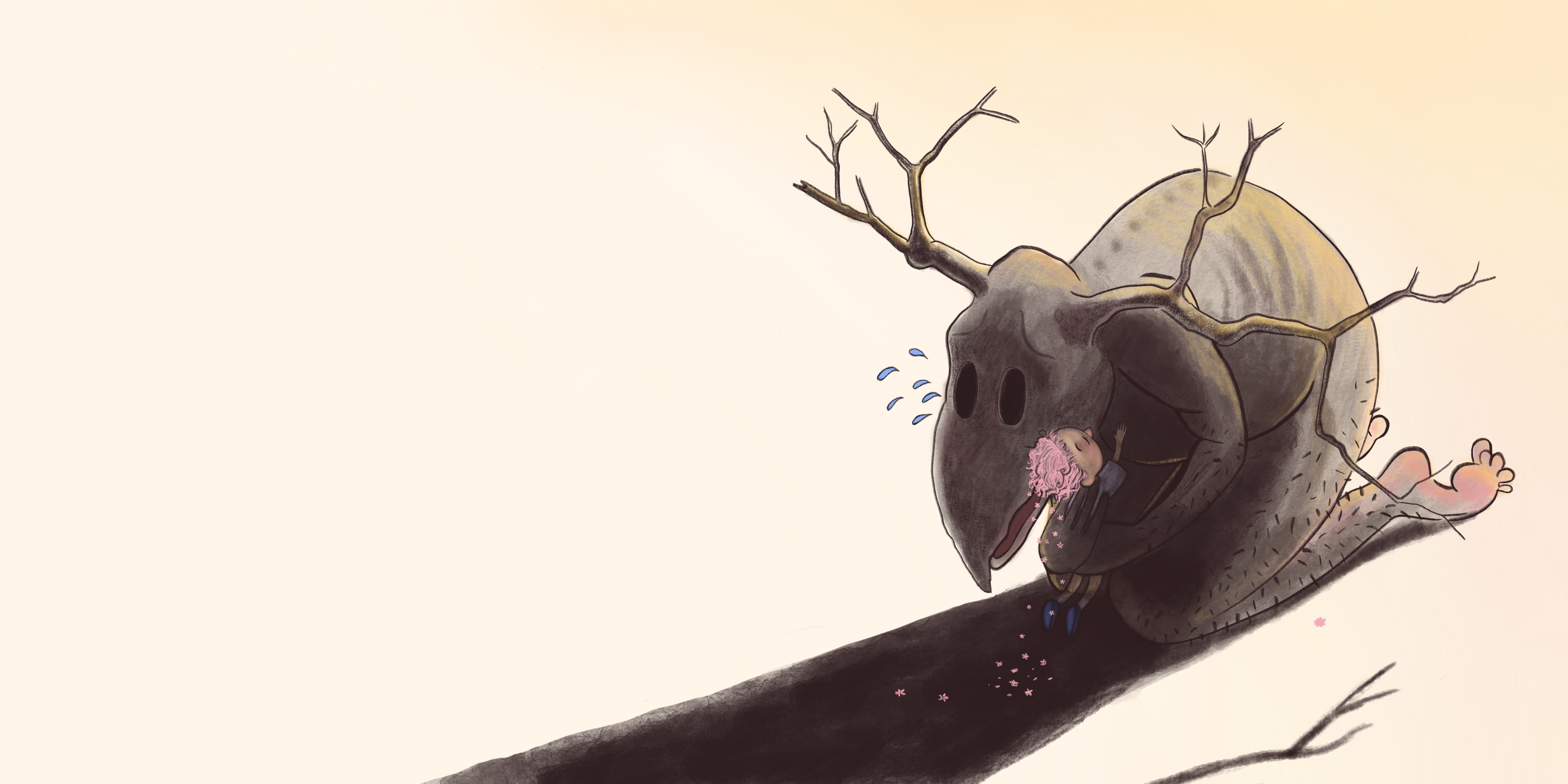 Barnboksillustration Körsbärsprinsen digital