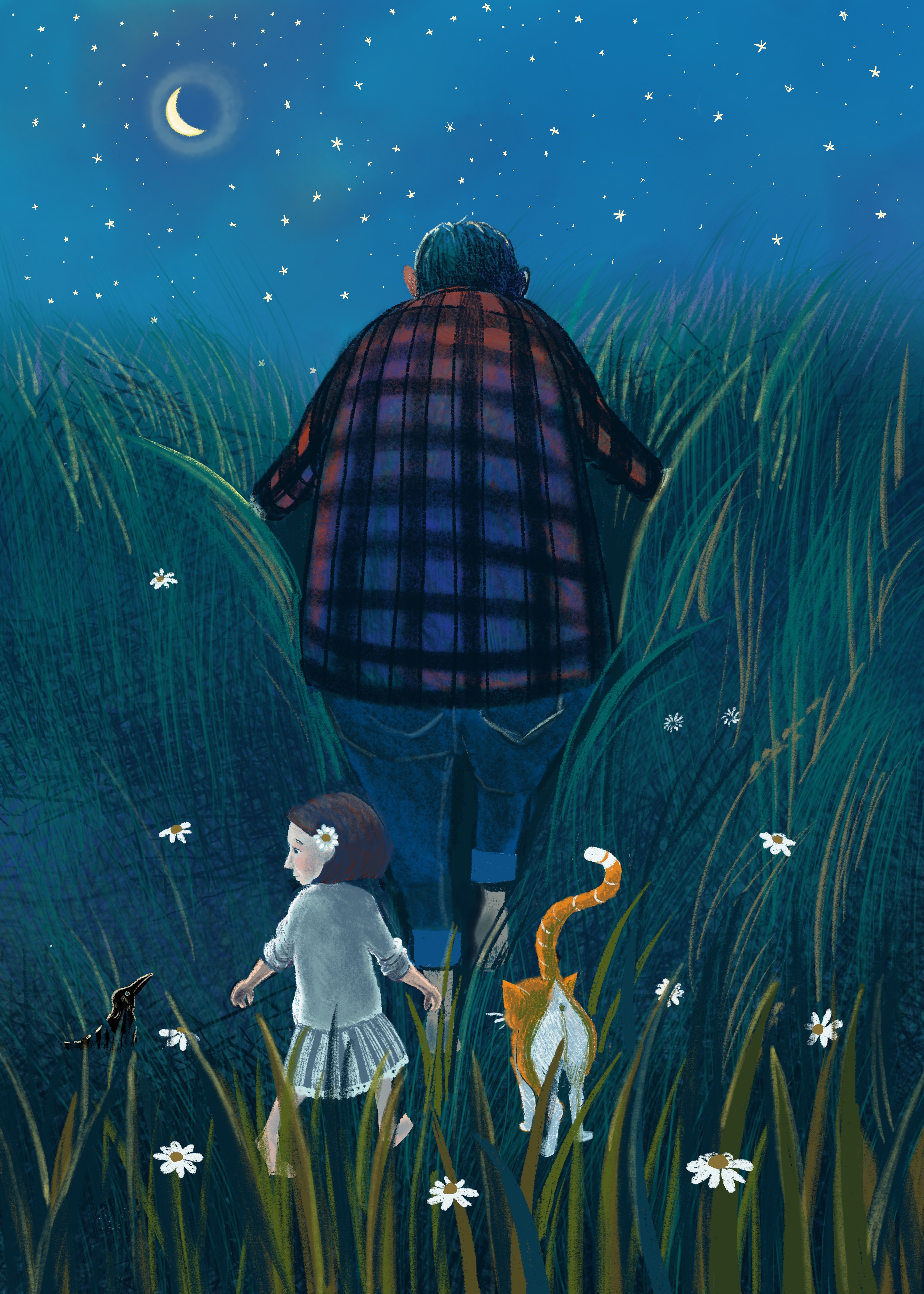 Illustration, Morfar och jag, kapitelbok